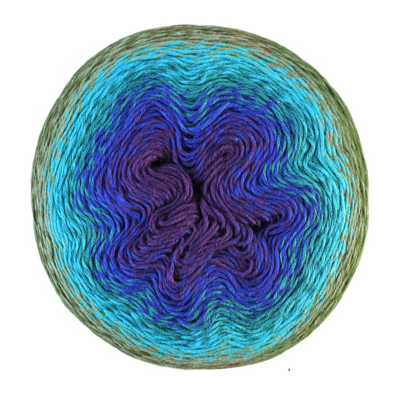 Scheepjes Whirl Yarn - 1000m, BlackBerry Mint Chip, Cotton & Acrylic Blend - Image 1